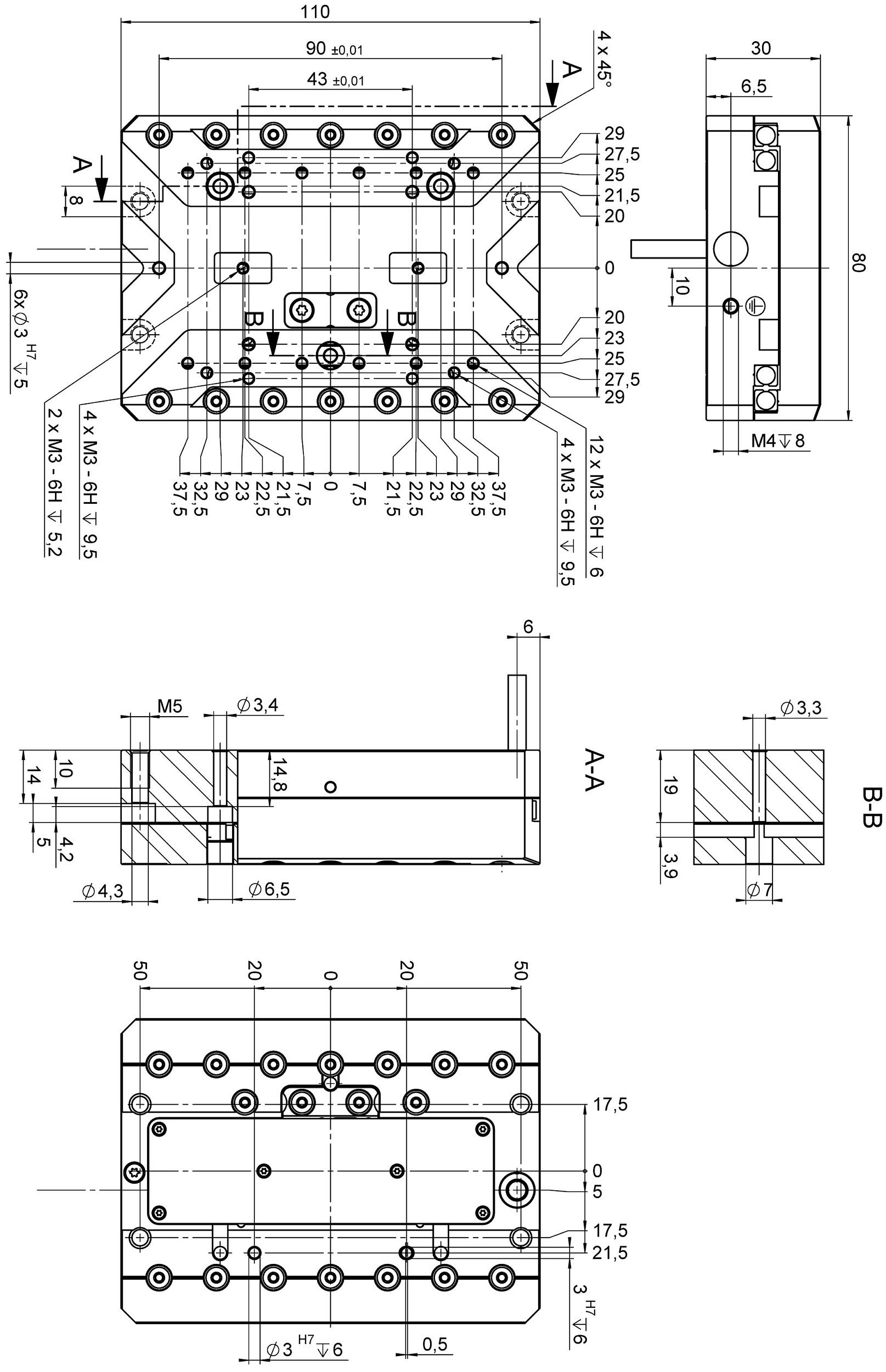 BenchK 112 + A204 Sprossenwand aus Holz - BenchK